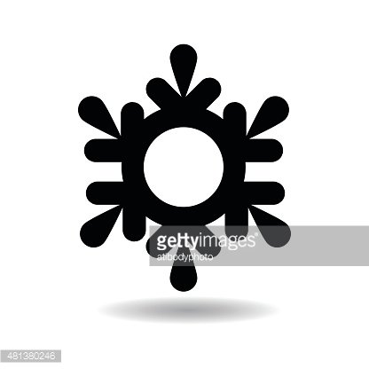 416x416 Snowflake Icon Vector Illustration On White Background