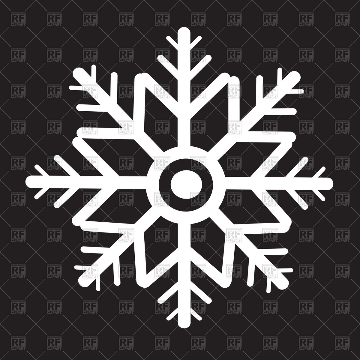 1200x1200 Snowflake Icon Vector Image Of Objects Tumdee