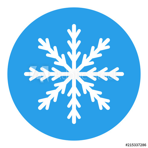 500x500 Snowflake Icon Cold Symbol Vector