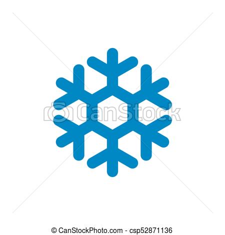 450x470 Snowflake Vector Icon Snowflake Sign Blue Snowflake Icon