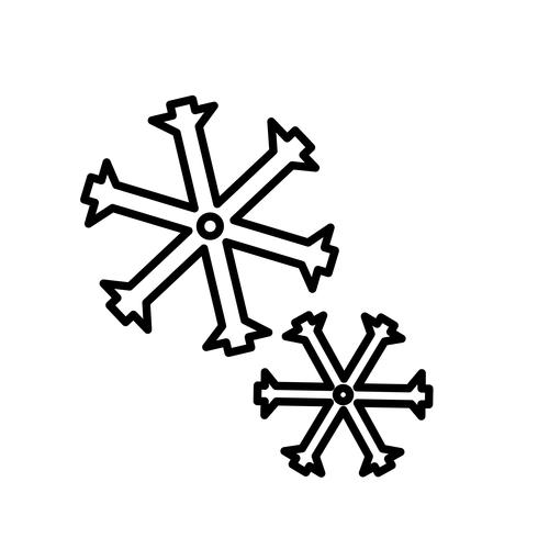 490x490 Snowflakes Icon Vector