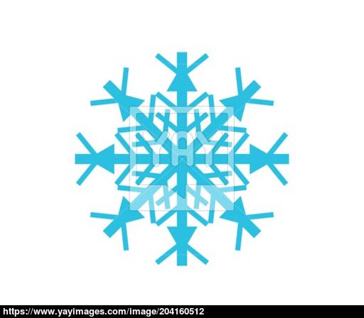 512x448 Snowflake Icon Vector