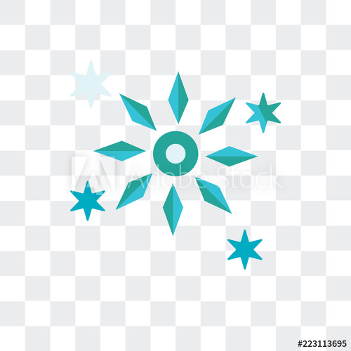 500x500 Snowflakes Icon Isolated On Transparent Background Modern