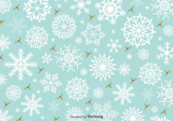 Minimal Snowflakes Vector Pattern 700x490 Minimal Snowflakes Vector Pattern