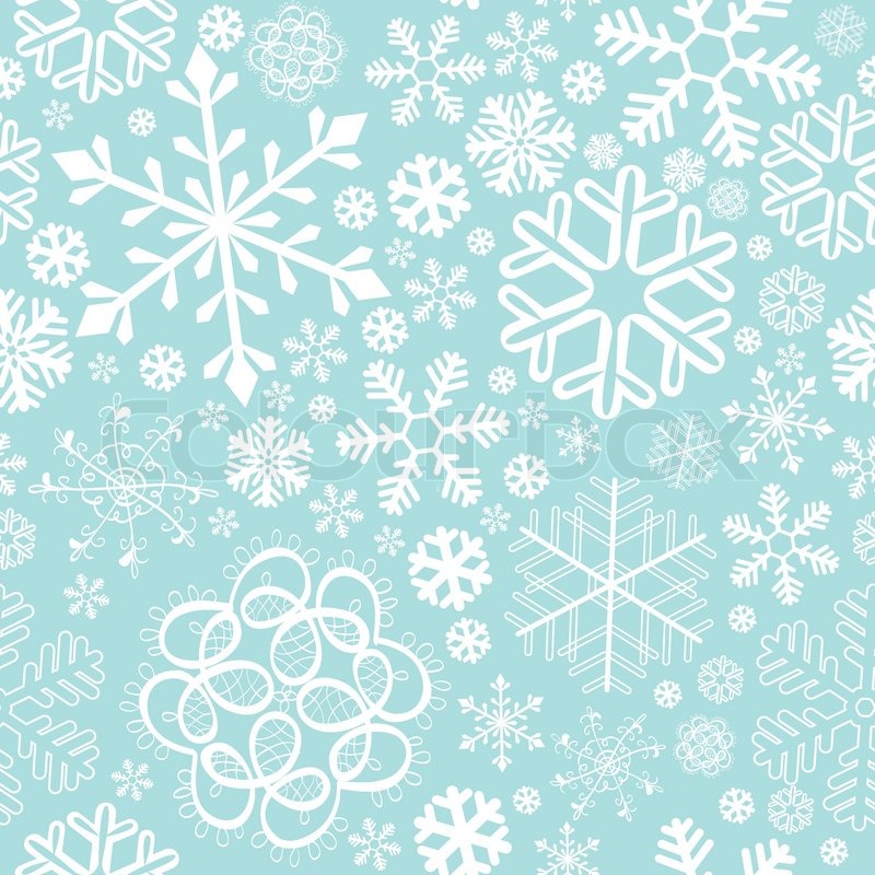 Snowflake Christmas And New Year Seamless Pattern Vector Illustration 800x800 Snowflake Christmas And New Year Seamless Pattern Vector Illustration