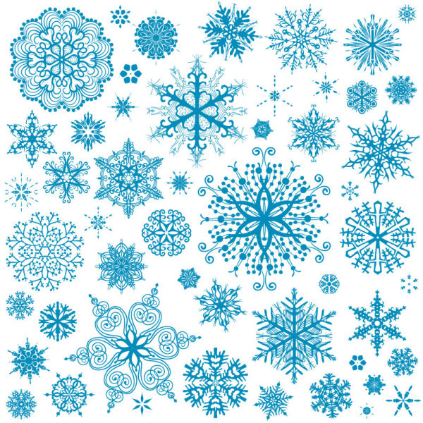 Different Snowflake Patterns Design Elements Vector Free Vector 600x600 Different Snowflake Patterns Design Elements Vector Free Vector