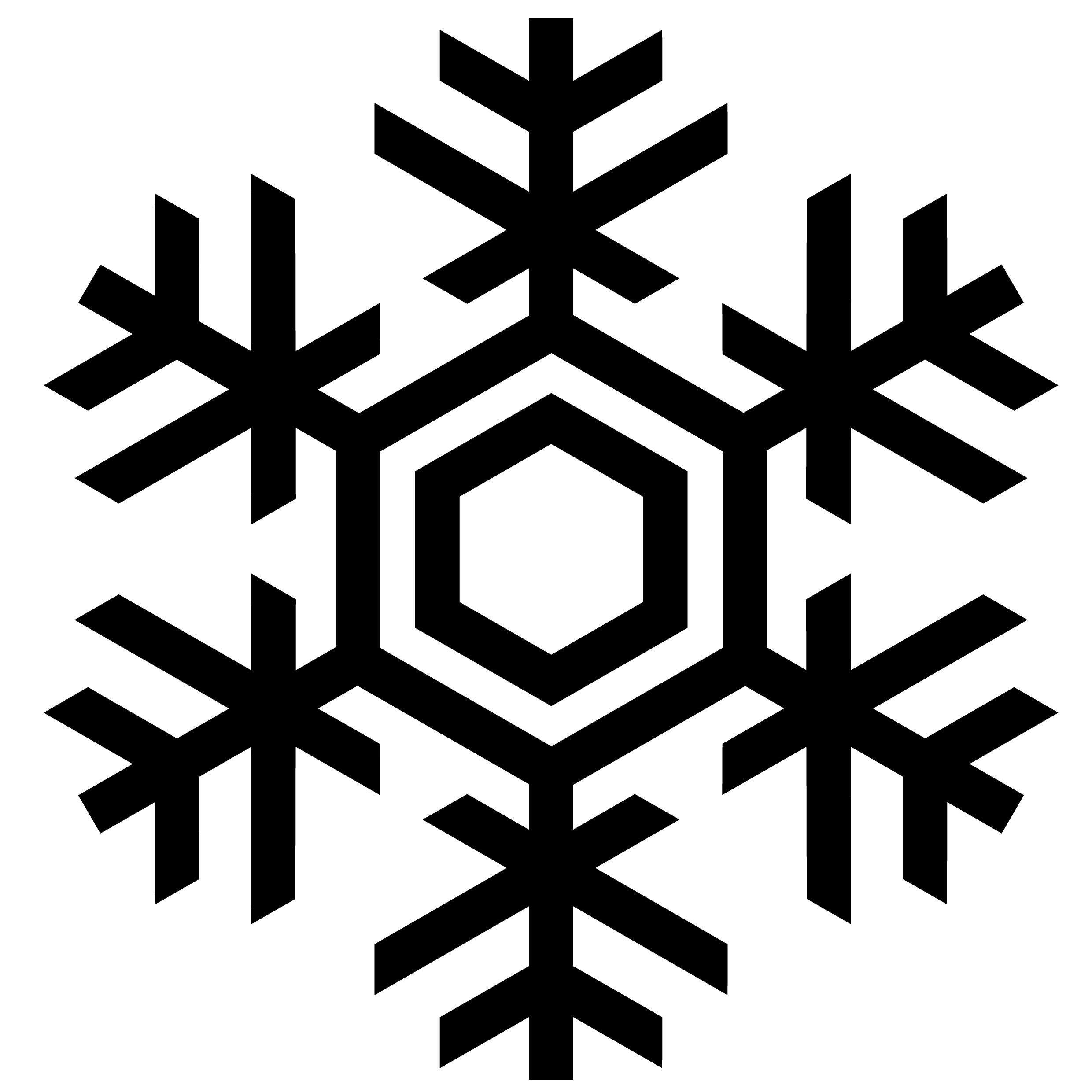 2480x2480 Snowflake Vector Clipart