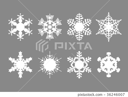 450x341 Snowflake Silhouette Vector Illustration