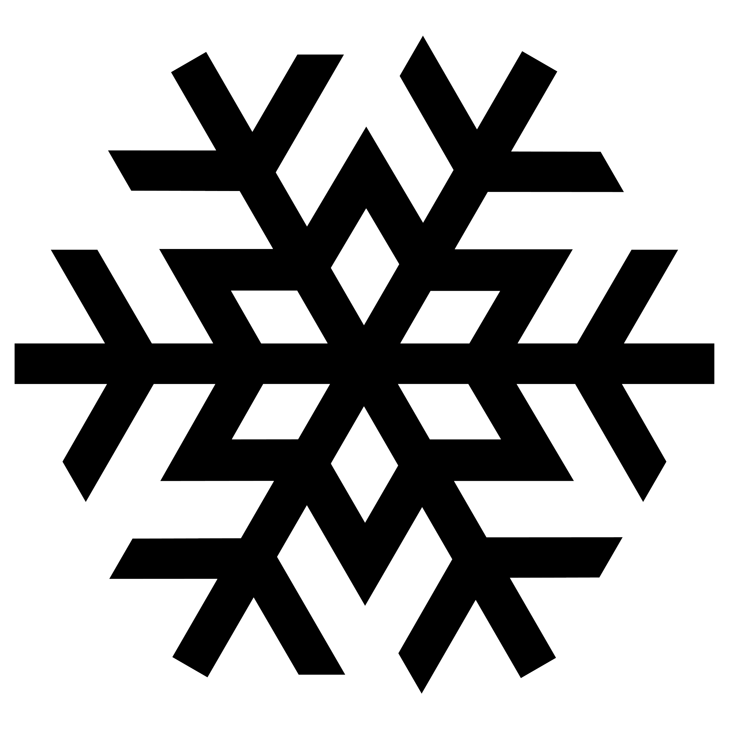 2500x2500 Snowflake Simple Picture Black And White Library Png Png