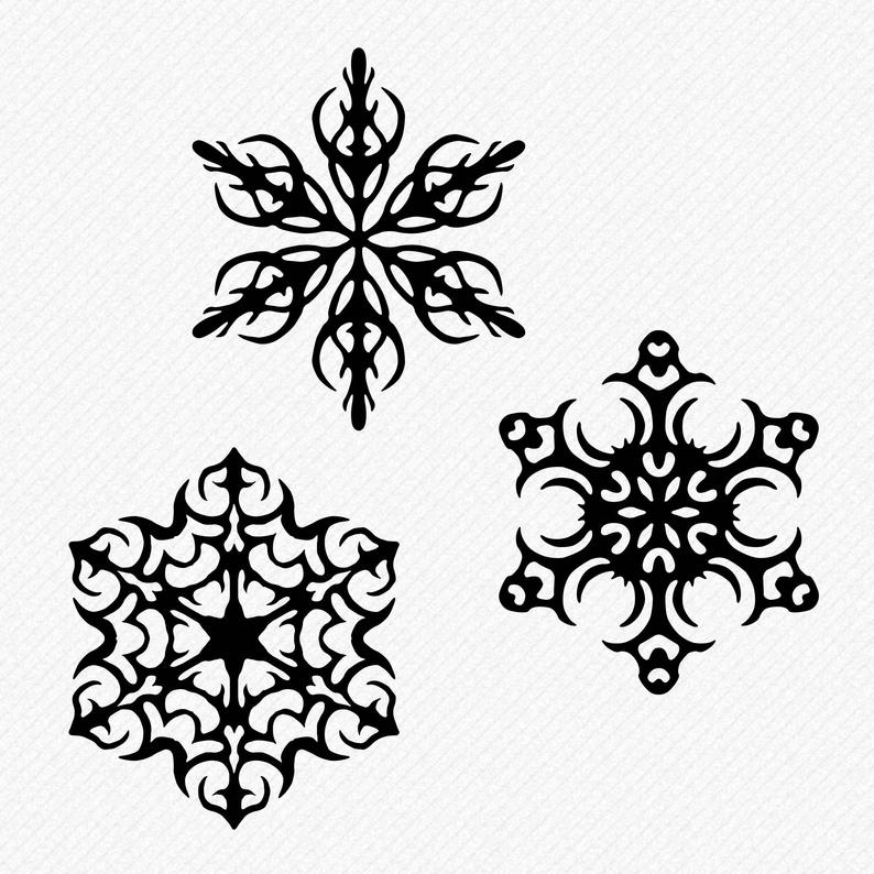 794x794 Snowflake Cricut Snowflake Silhouette Snowflake Etsy