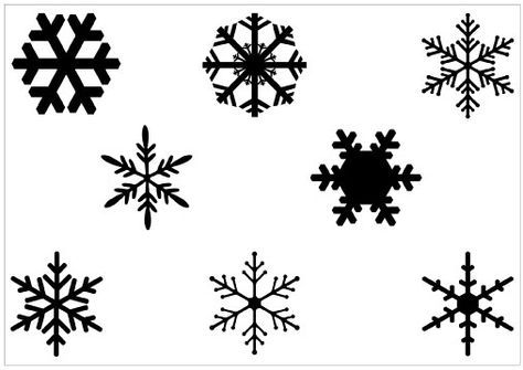 474x335 Snowflakes Vector Silhouette