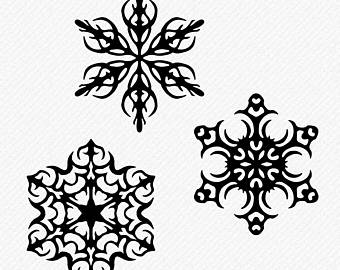 340x270 Snowflake Vector Etsy