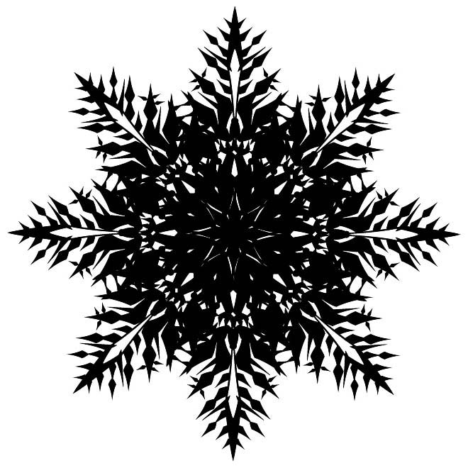 Snowflake Vector Graphic Shape 660x660 Snowflake Vector Graphic Shape