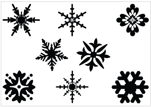 505x359 Snowflakes Clipart Silhouette Store For Free Download And Use