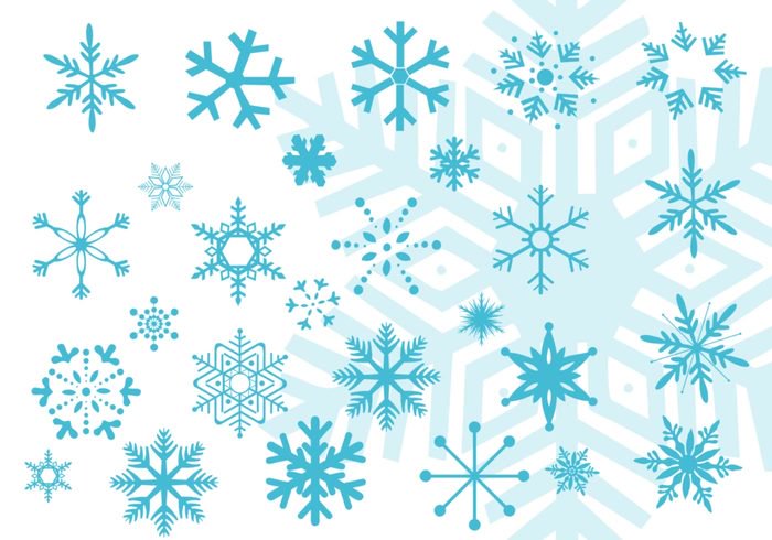 700x490 Snowflake Vector Brushes For Photoshop