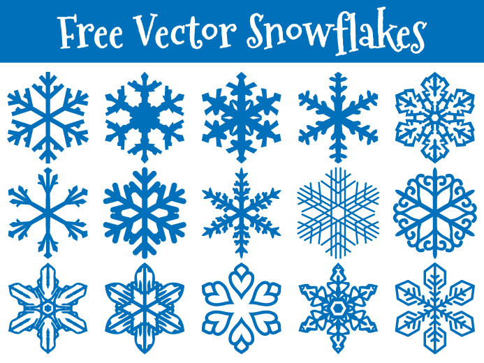 693x520 Decorative Snowflakes Vector Shapes + Video Tutorial On Behance