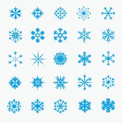 Ice Crystal Snowflakes Vector Graphic 400x404 Ice Crystal Snowflakes Vector Graphic