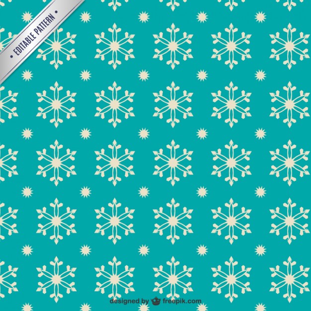 Retro Style Snowflakes Pattern Free Vector 626x626 Retro Style Snowflakes Pattern Free Vector