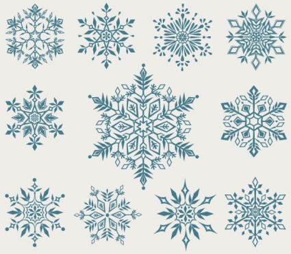 Set Of Snowflake Backgrounds For Christmas Vector Free Vectors 425x371 Set Of Snowflake Backgrounds For Christmas Vector Free Vectors