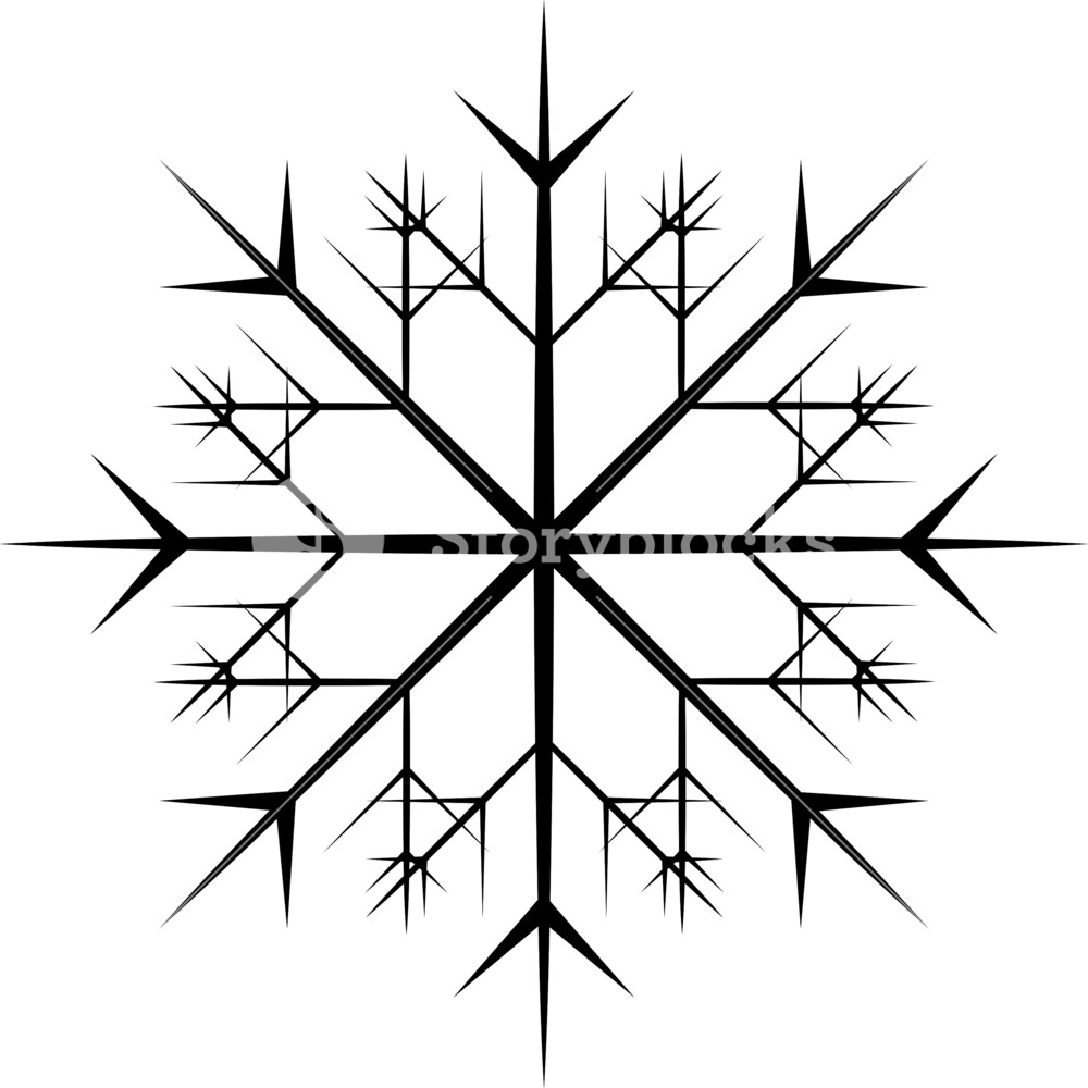 Xmas Snowflake Vector Shape Royalty Free Stock Image 1000x1000 Xmas Snowflake Vector Shape Royalty Free Stock Image