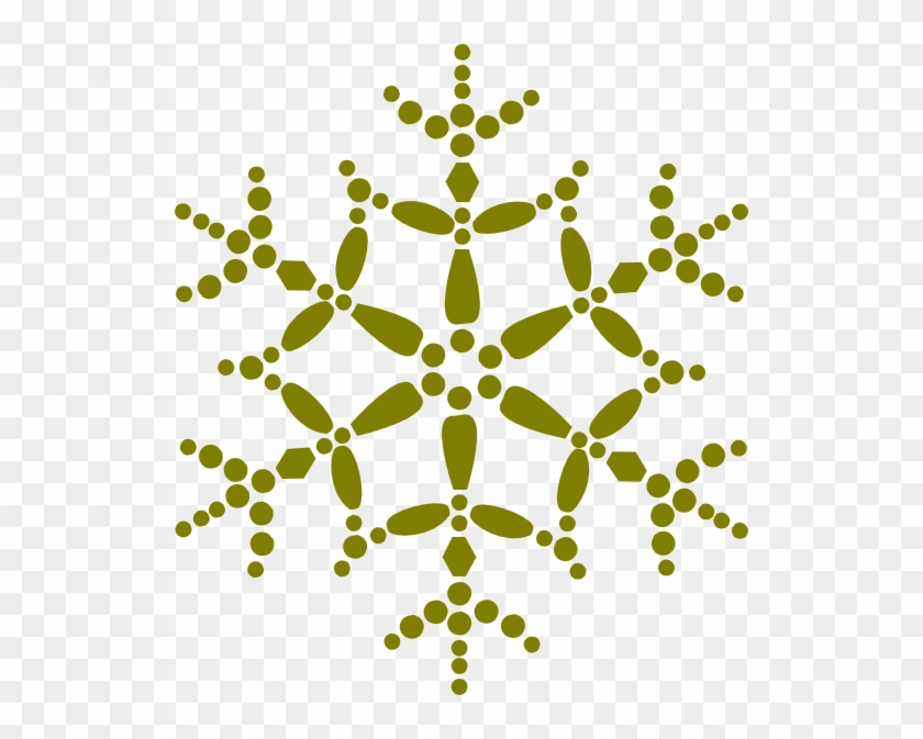 840x673 Gold Snowflake Clipart
