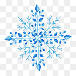 260x261 Snowflake Hand Painted Watercolor Design