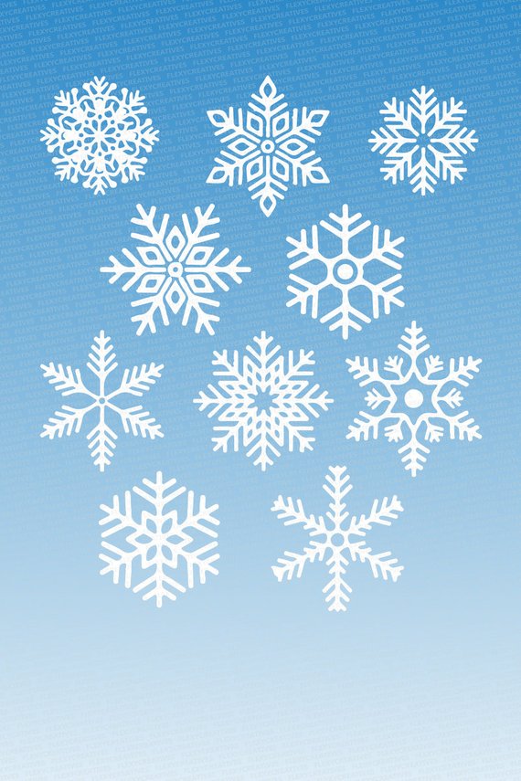 570x855 Snowflake Vector, Clipart, Snowflakes Clip Art
