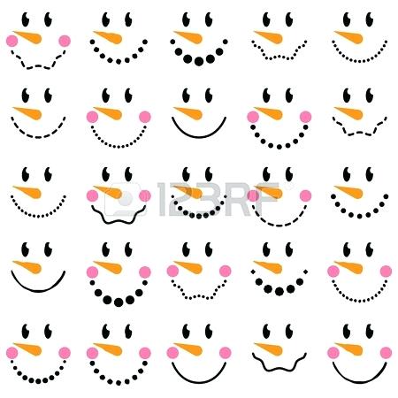 Snowman Face Clip Art Vector Collection Of Cute Faces 450x450 Snowman Face Clip Art Vector Collection Of Cute Faces