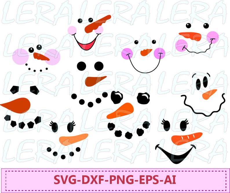 Snowman Face Vector at Vectorified.com | Collection of Snowman Face ...