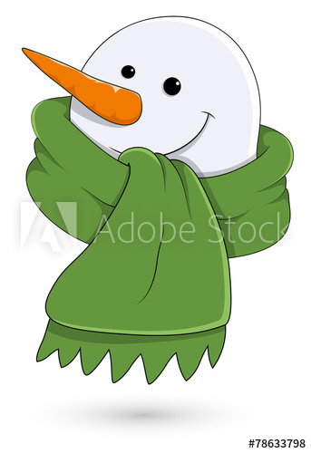 Snowman Face Vector Illustration 343x500 Snowman Face Vector Illustration