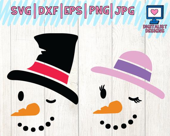 Snowman Face Christmas Bundle Snowman Winter Etsy 570x459 Snowman Face Christmas Bundle Snowman Winter Etsy