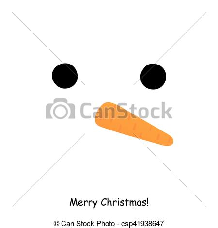 Christmas Card Snowman Face Minimal Xmas Abstract Background 450x470 Christmas Card Snowman Face Minimal Xmas Abstract Background