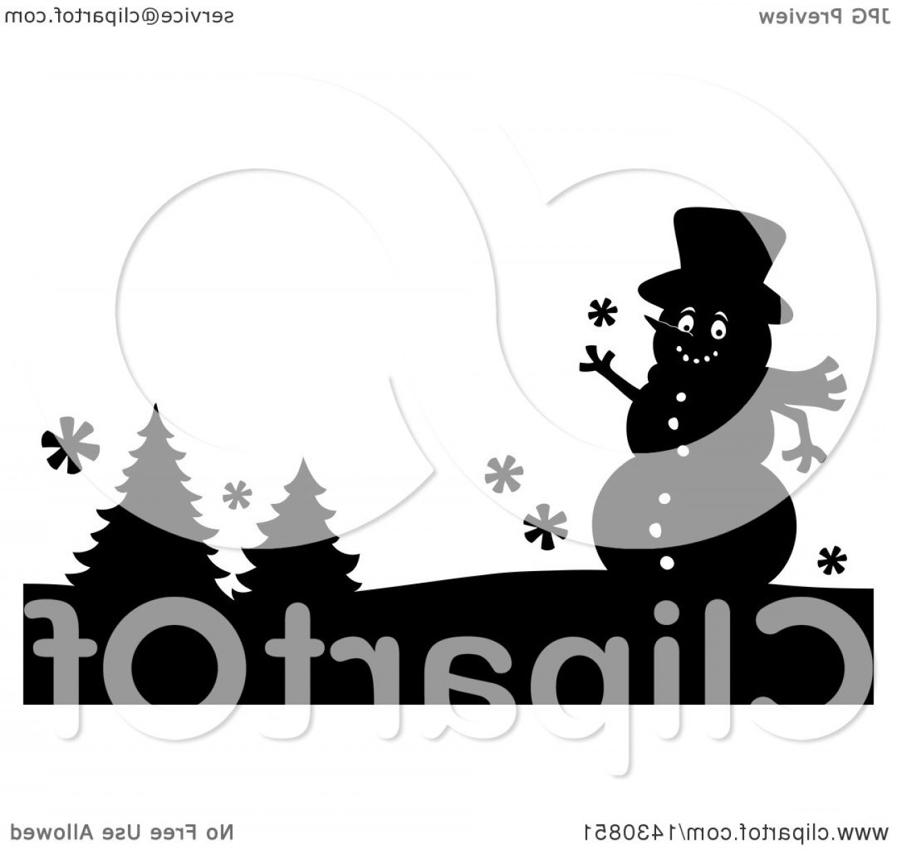 Download Snowman Silhouette Vector at Vectorified.com | Collection ...