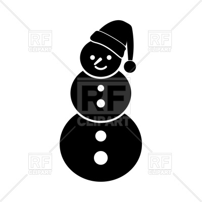 400x400 Snowman Black Icon Vector Image Of Icons And Emblems