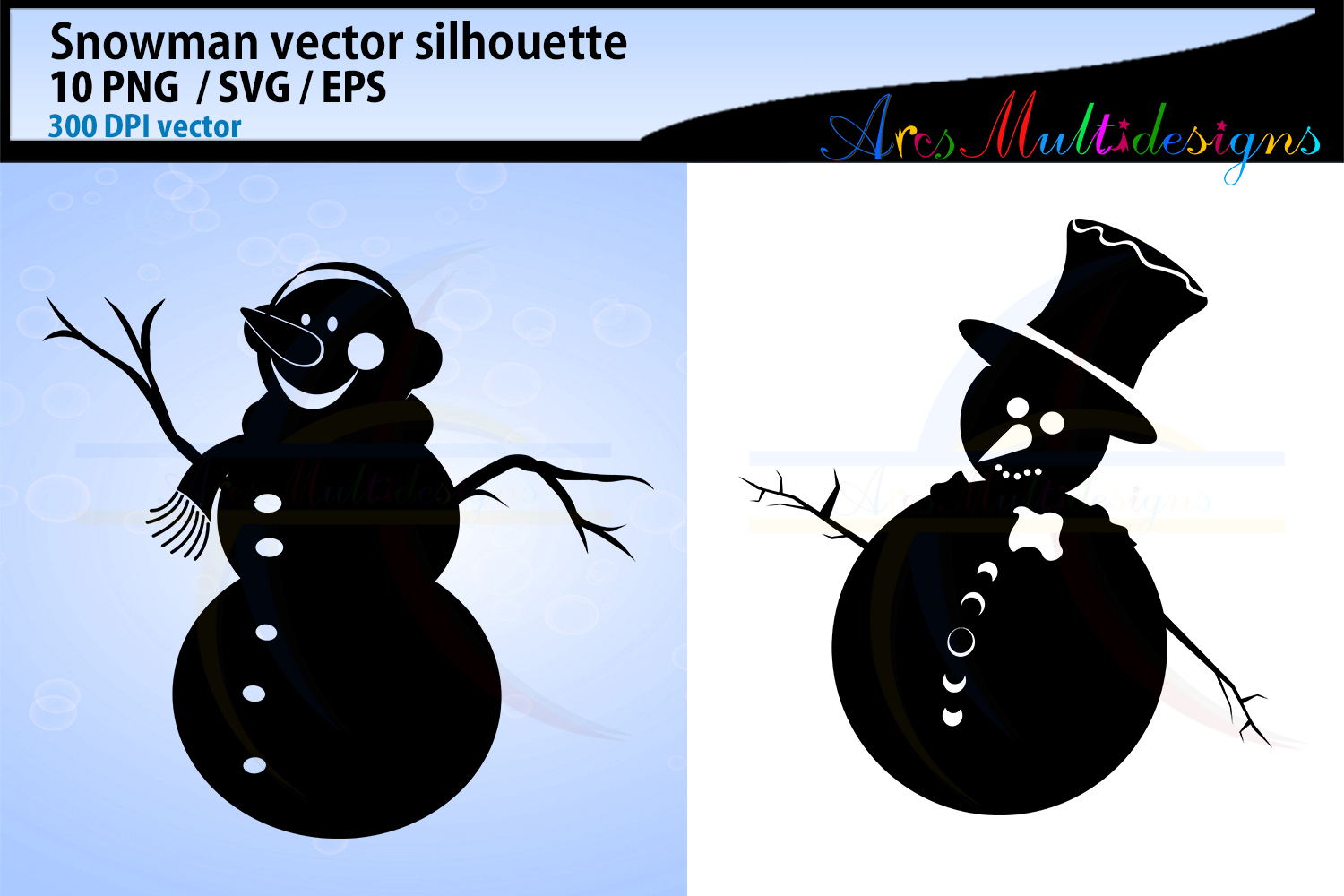 1500x1000 Snowman Silhouette Clipart Snowman Christmas Snowman