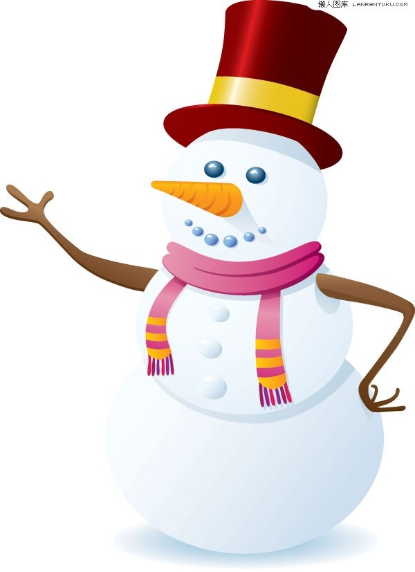 600x827 A Christmas Snowman Vector Material My Free Photoshop World