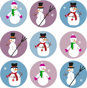 365x368 Snowman Free Vector Download