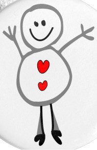 190x292 Storyt Cute Smiley Snowman Vector Art Large Button