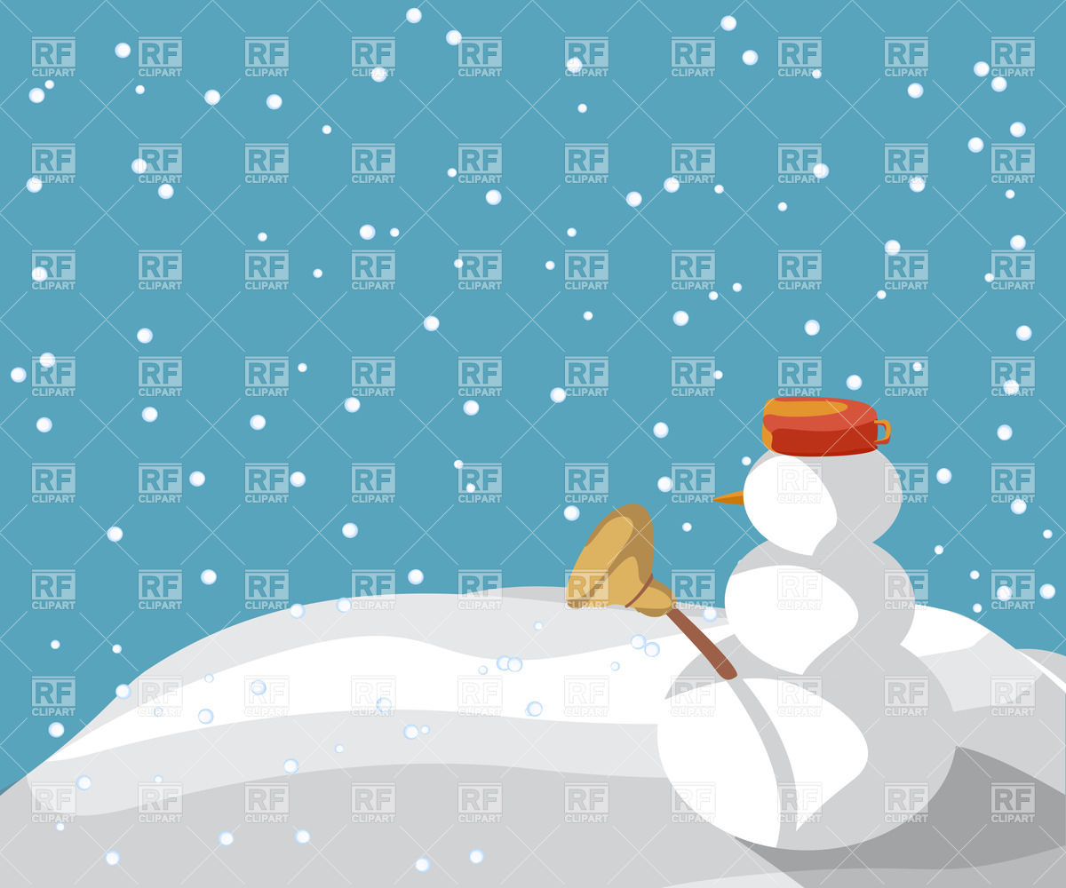 1200x1000 Winter Background With Snowman Vector Image Of Backgrounds