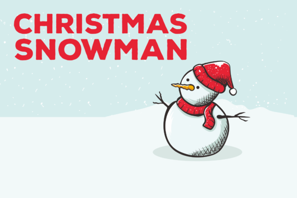 580x387 Christmas Snowman Vector Background Graphic