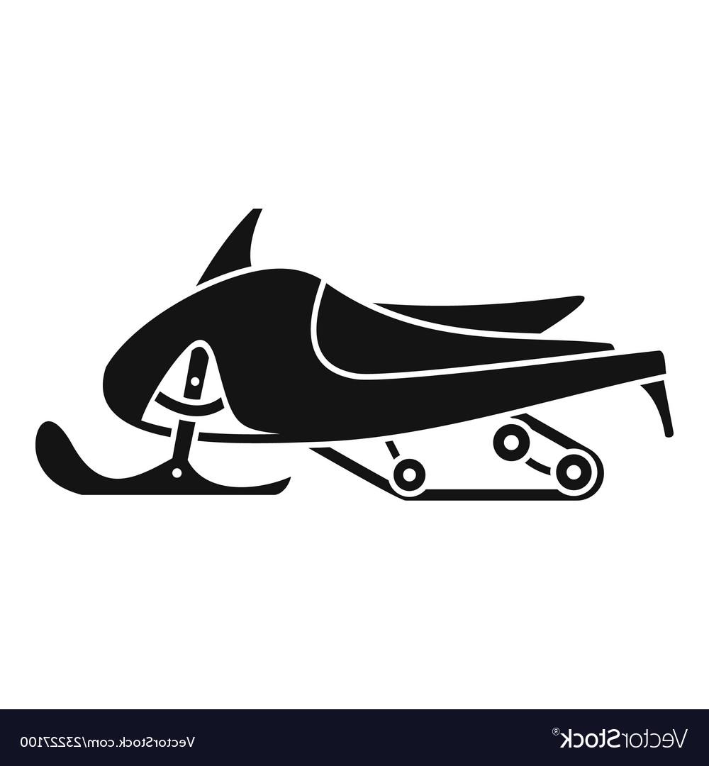 Snowmobile Vector