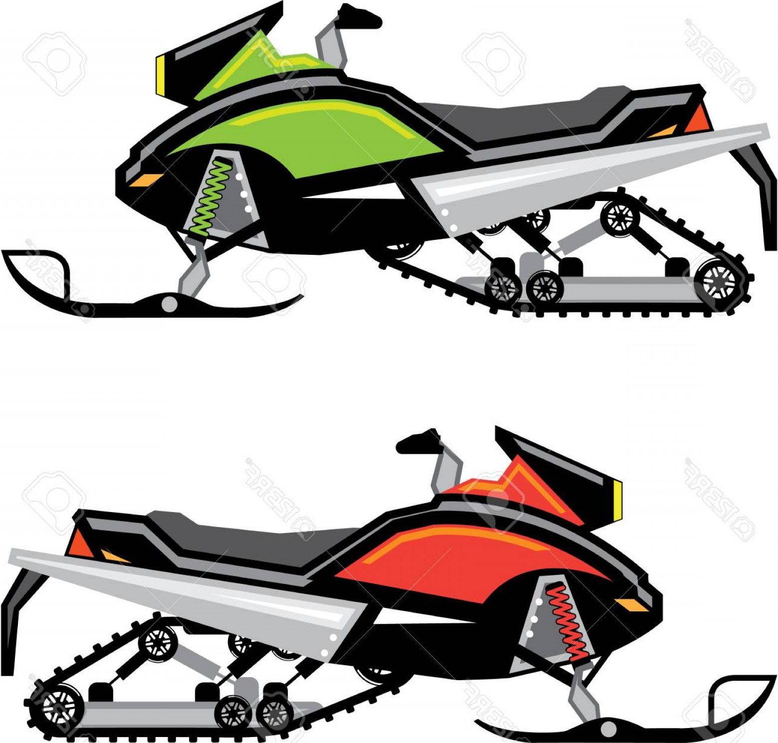1560x1490 Photostock Vector Snowmobile Vector Illustration Clip Art Image