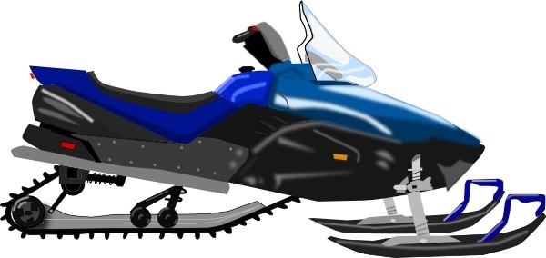 600x284 Snowmobile Vector Free Vector Download