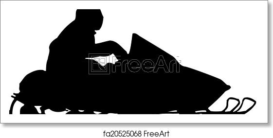 561x284 Free Art Print Of Skidoo Snowmobile Vector Clipart Skidoo