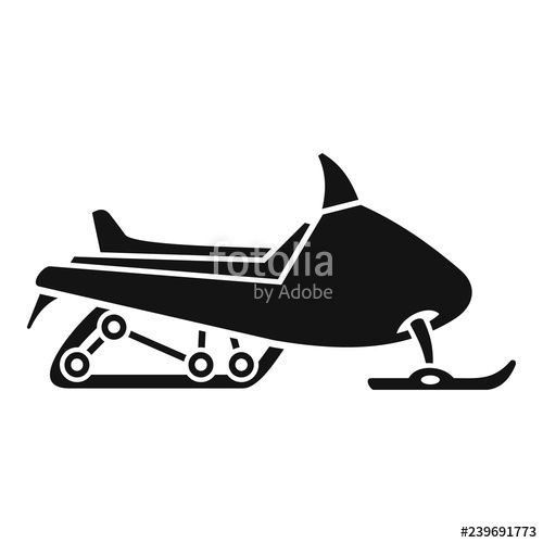 500x500 Sport Snowmobile Icon Simple Illustration Of Sport Snowmobile