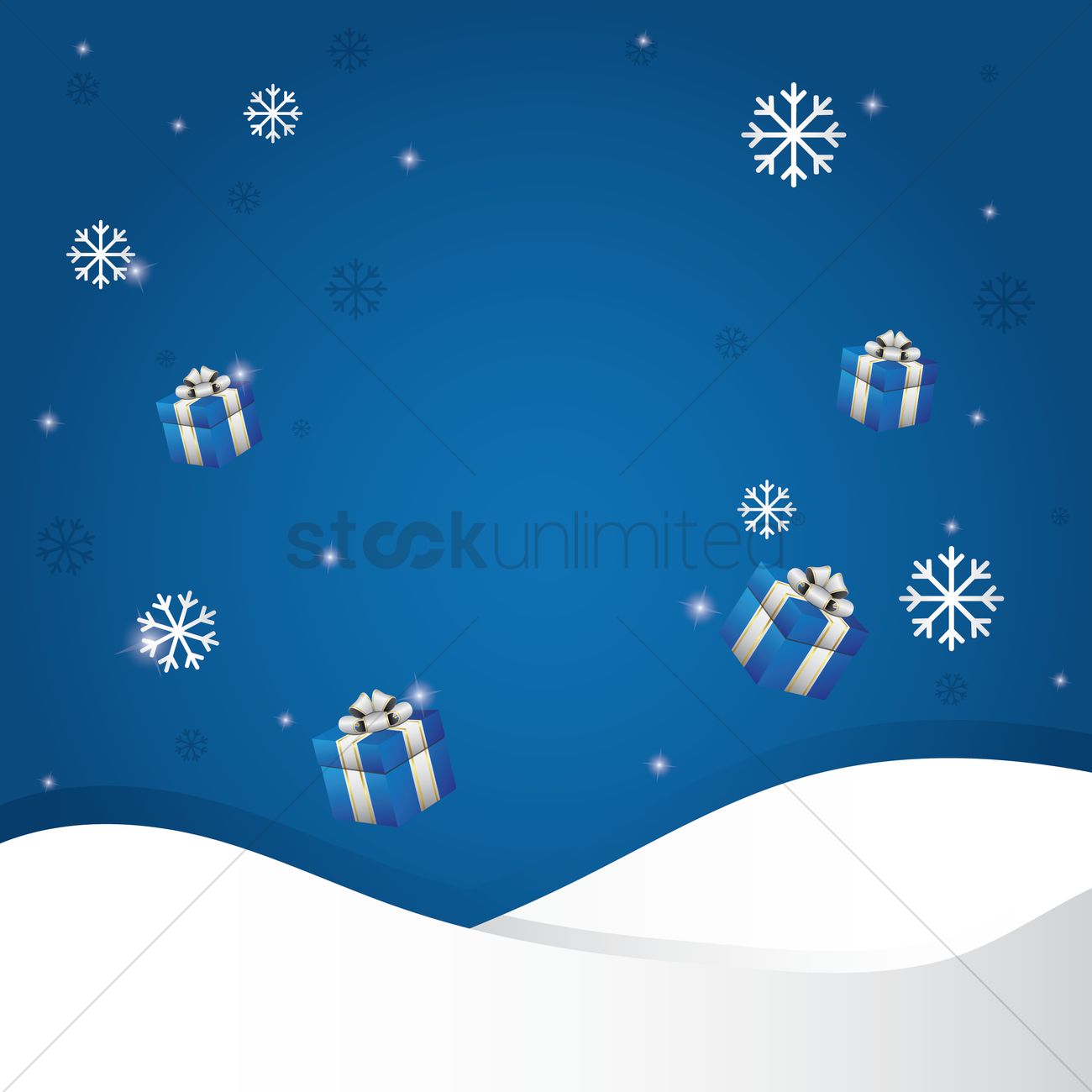 1300x1300 Snowy Background Vector Image