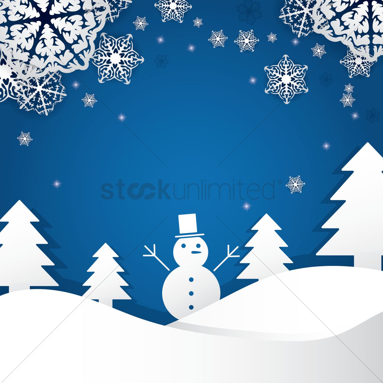 1300x1300 Snowy Background Vector Image