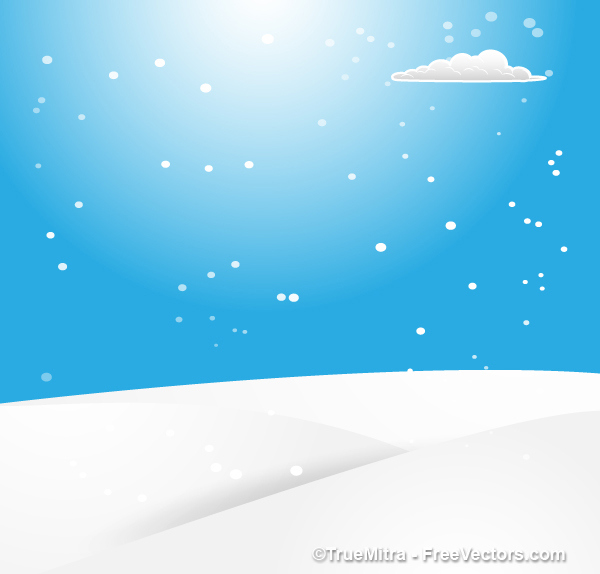 600x574 Cartoon Snow Day Vector Free Download