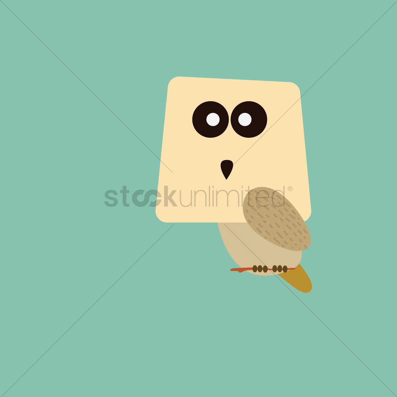 Snowy Owl Cartoon Vector Image 1300x1300 Snowy Owl Cartoon Vector Image