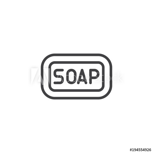 Piece Of Soap Outline Icon Linear Style Sign For Mobile Concept 500x500 Piece Of Soap Outline Icon Linear Style Sign For Mobile Concept